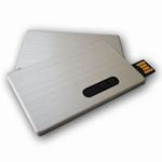 PT-0052 Promosyon Kart eklinde metal USB Flash Bellek  / USB Bellek